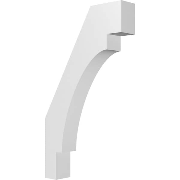 Ekena Millwork 3 1/2-in. W x 16-in. D x 28-in. H Merced Architectural Grade PVC Knee Brace BRCP035X16X28MRC - main